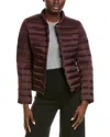 Tahari Bee Short Puffer Jacket In Purple