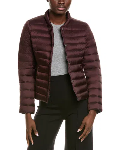 Tahari Bee Short Puffer Jacket In Purple
