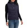 Tahari Billy Quilted Puffer Vest In Purple