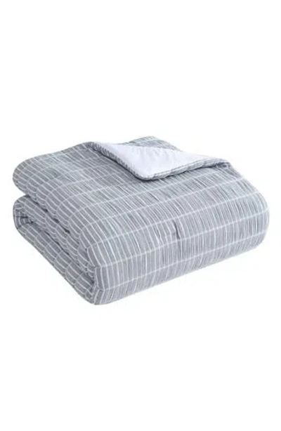Tahari Black Label Ivy Cotton 3-piece Comforter Set In Blue