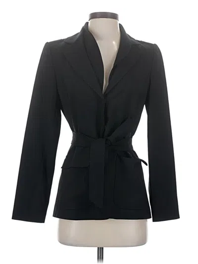 Pre-owned Tahari Blazer Jacket In Black