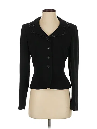 Pre-owned Tahari Blazer Jacket In Black
