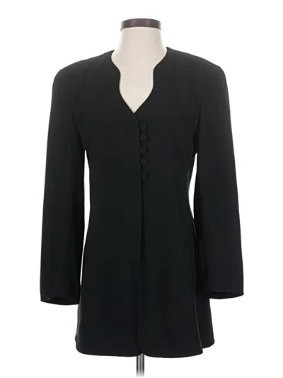 Pre-owned Tahari Blazer Jacket In Black