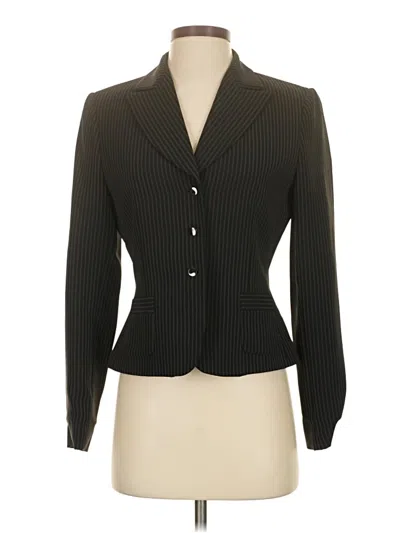 Pre-owned Tahari Blazer Jacket In Black