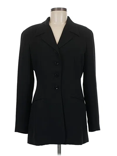 Pre-owned Tahari Blazer Jacket In Black