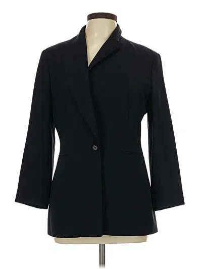 Pre-owned Tahari Blazer Jacket In Black