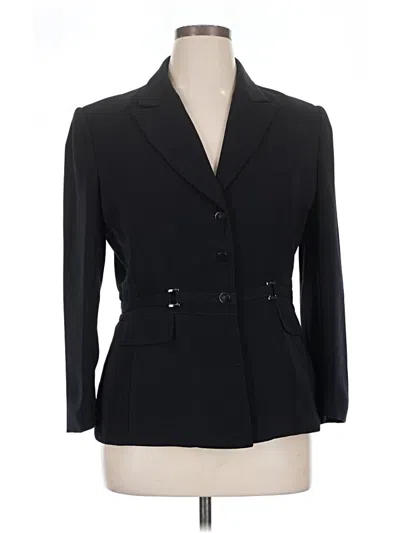 Pre-owned Tahari Blazer Jacket In Black