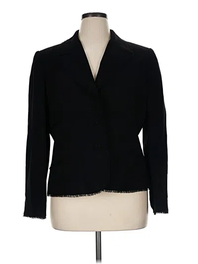 Pre-owned Tahari Blazer Jacket In Black