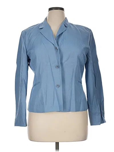 Pre-owned Tahari Blazer Jacket In Blue