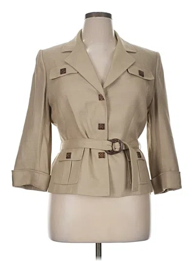 Pre-owned Tahari Blazer Jacket In Brown