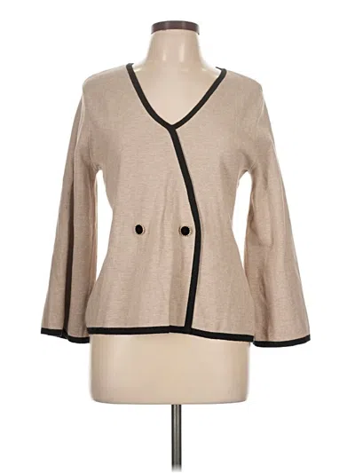 Pre-owned Tahari Blazer Jacket In Brown