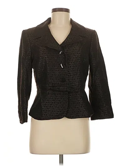 Pre-owned Tahari Blazer Jacket In Brown