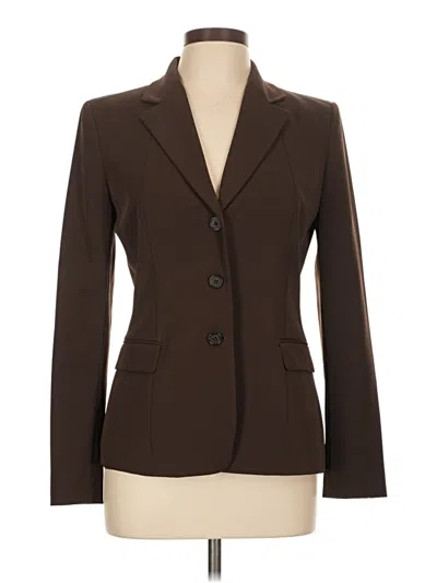 Pre-owned Tahari Blazer Jacket In Brown