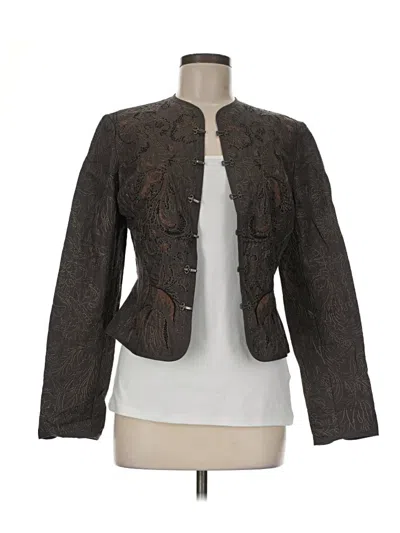 Pre-owned Tahari Blazer Jacket In Brown