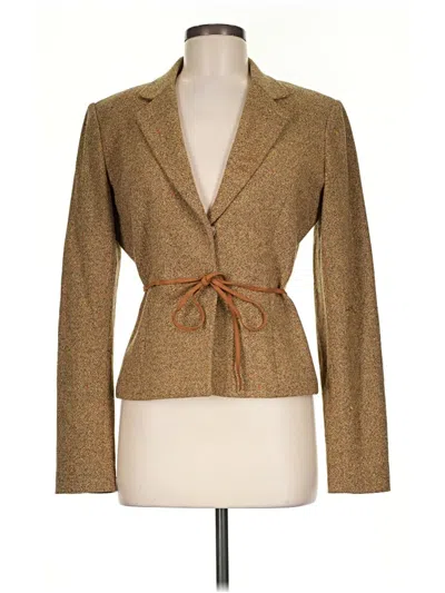 Pre-owned Tahari Blazer Jacket In Gold
