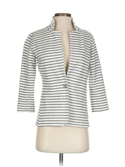 Pre-owned Tahari Blazer Jacket In Gray