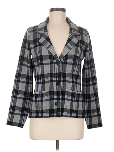 Pre-owned Tahari Blazer Jacket In Gray