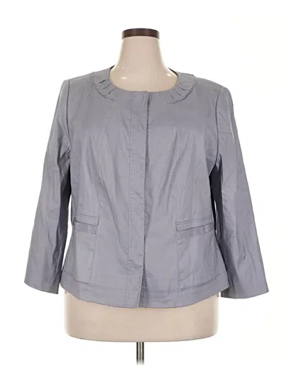 Pre-owned Tahari Blazer Jacket In Gray