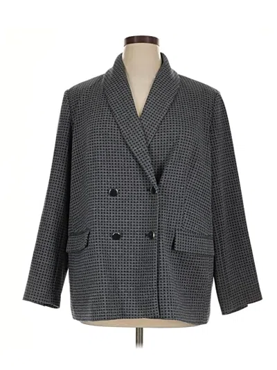Pre-owned Tahari Blazer Jacket In Gray