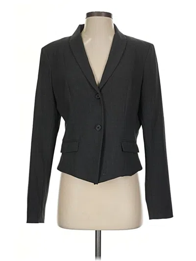 Pre-owned Tahari Blazer Jacket In Gray