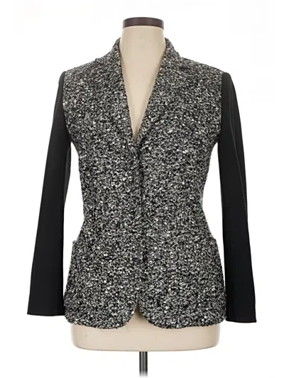 Pre-owned Tahari Blazer Jacket In Gray