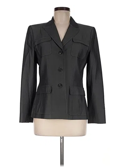 Pre-owned Tahari Blazer Jacket In Gray