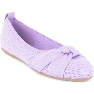 Tahari Bordeaux Ballet Flat In Purple