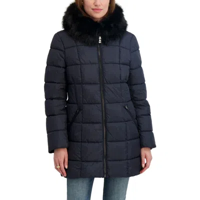 Tahari Brie Faux Fur Puffer Coat
