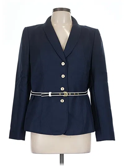 Pre-owned Tahari By Asl Blazer Jacket In Blue