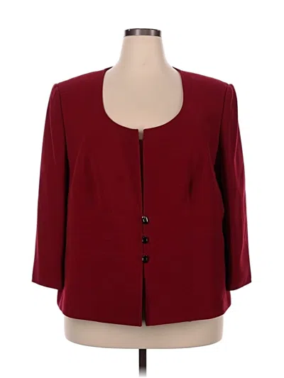 Pre-owned Tahari By Asl Blazer Jacket In Burgundy