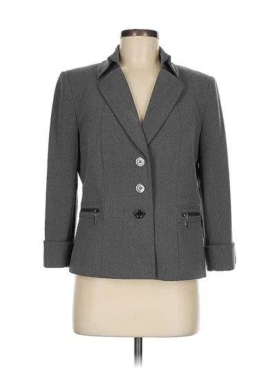 Pre-owned Tahari By Asl Blazer Jacket In Gray