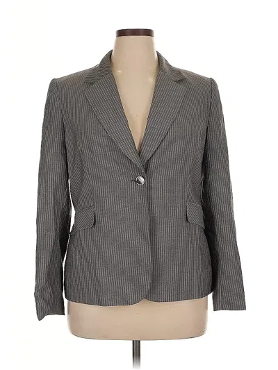 Pre-owned Tahari By Asl Blazer Jacket In Gray