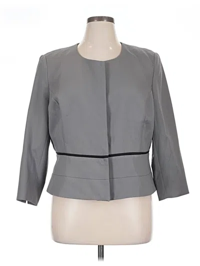 Pre-owned Tahari By Asl Blazer Jacket In Gray
