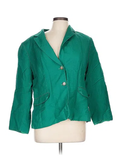 Pre-owned Tahari By Asl Blazer Jacket In Green