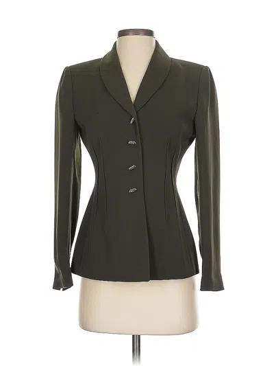 Pre-owned Tahari By Asl Blazer Jacket In Green
