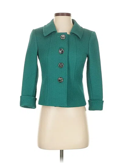 Pre-owned Tahari By Asl Blazer Jacket In Green