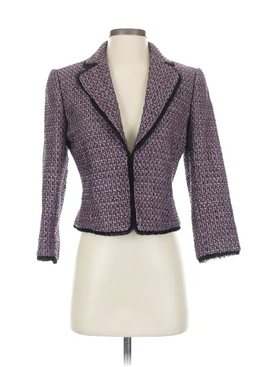 Pre-owned Tahari By Asl Blazer Jacket In Purple