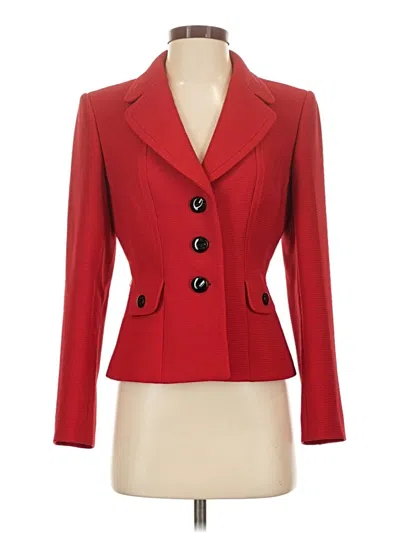 Pre-owned Tahari By Asl Blazer Jacket In Red