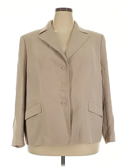 Pre-owned Tahari By Asl Blazer Jacket In Tan