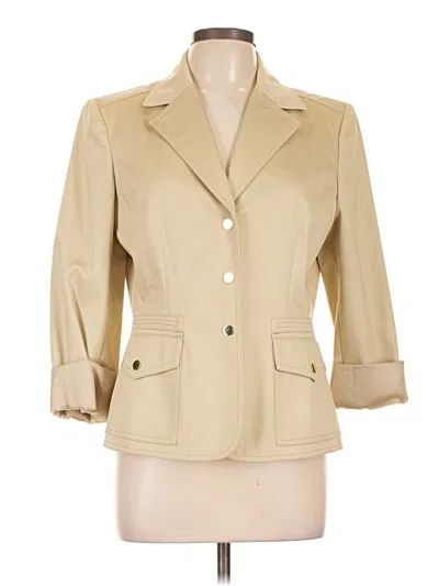 Pre-owned Tahari By Asl Blazer Jacket In Tan