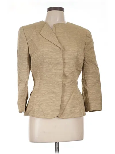 Pre-owned Tahari By Asl Blazer Jacket In Tan