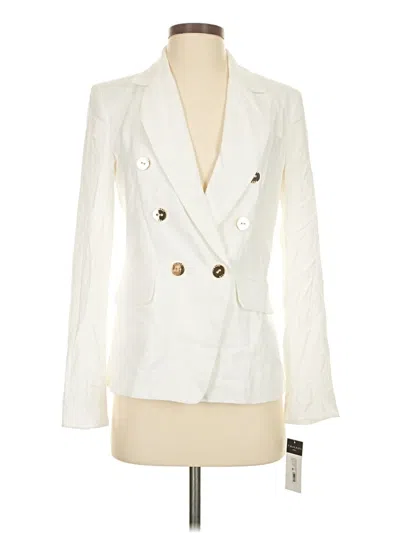 Pre-owned Tahari By Asl Blazer Jacket In White
