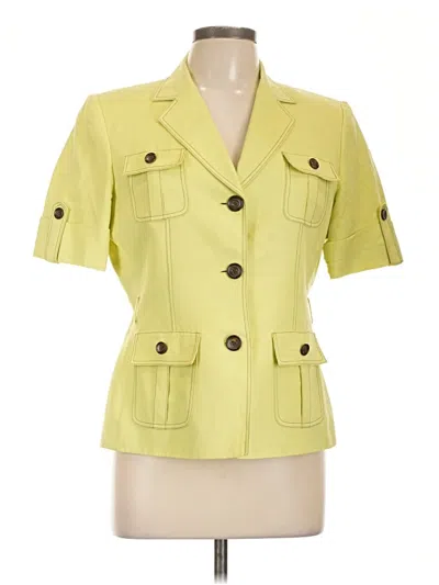 Pre-owned Tahari By Asl Blazer Jacket In Yellow