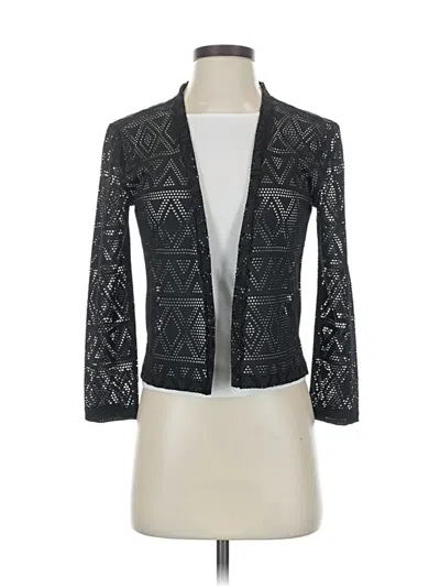 Pre-owned Tahari By Asl Cardigan Sweater In Black