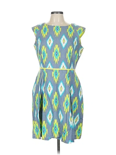 Pre-owned Tahari By Asl Casual Dress In Blue