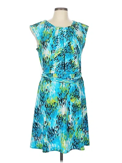 Pre-owned Tahari By Asl Casual Dress In Blue