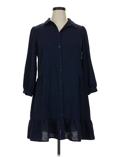 Pre-owned Tahari By Asl Casual Dress In Blue