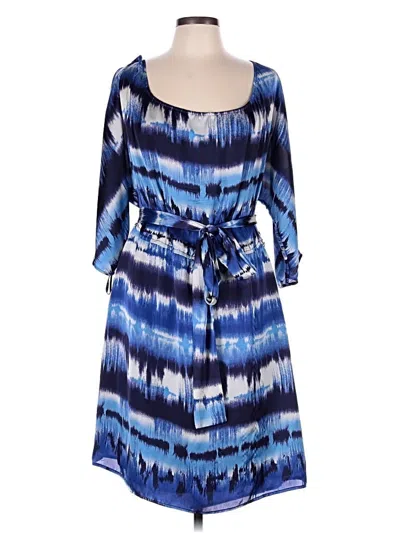 Pre-owned Tahari By Asl Casual Dress In Blue