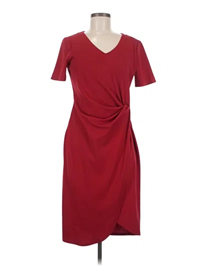 Pre-owned Tahari By Asl Casual Dress In Burgundy