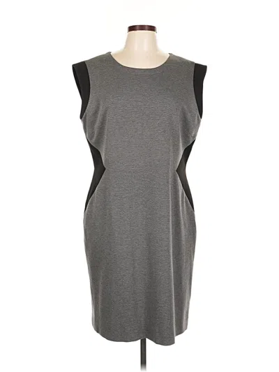 Pre-owned Tahari By Asl Casual Dress In Gray
